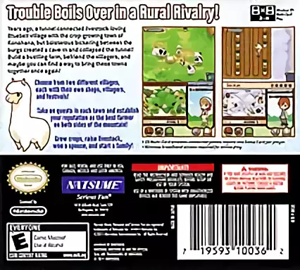 Image n° 2 - boxback : Harvest Moon DS - The Tale of Two Towns